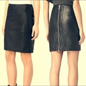 All Saints Lucille leather skirt
